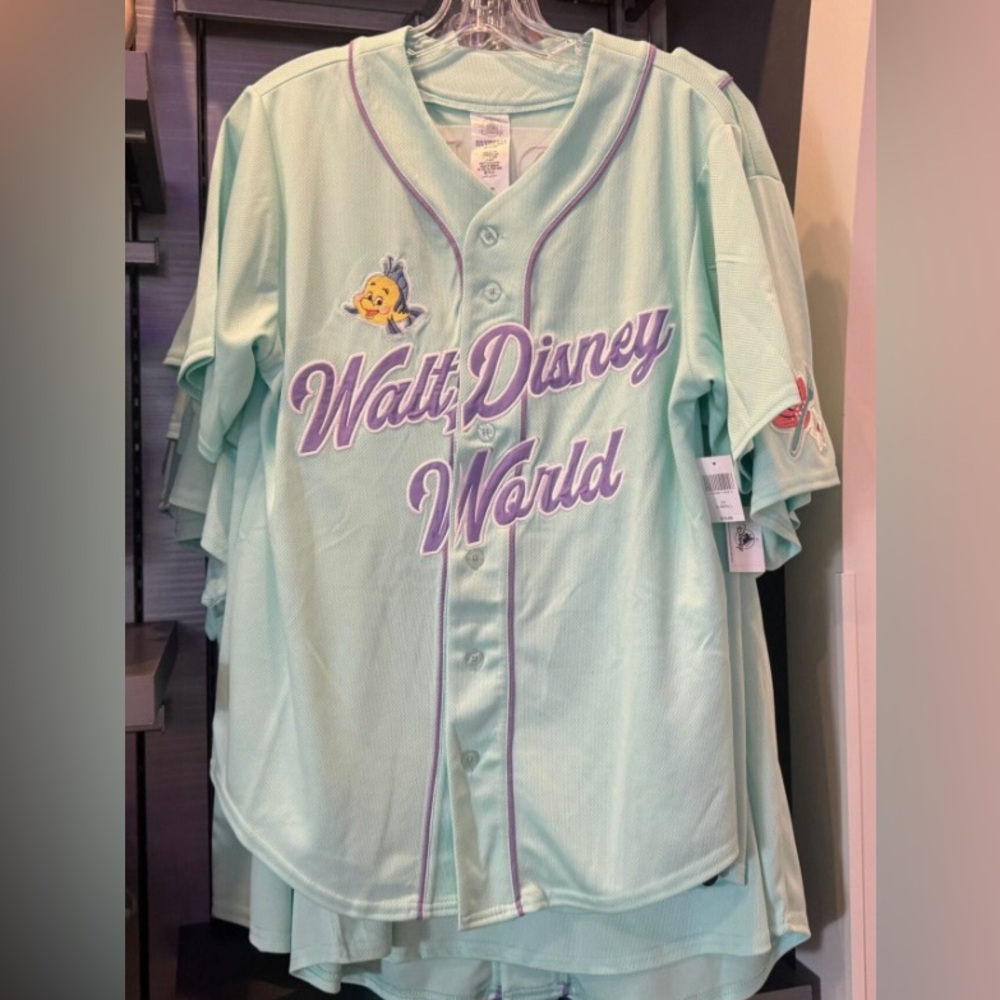 L Walt Disney World Ariel The Little Mermaid 89 Baseball Jersey 2025